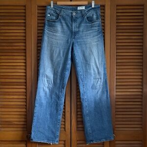 AG Adriano Goldschmied Brinley Mid-Rise Straight Leg Jeans